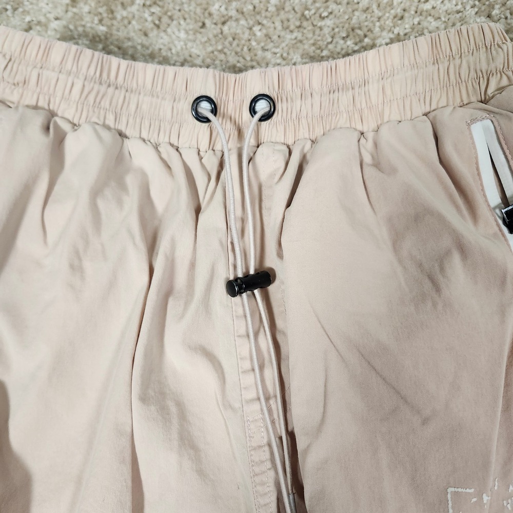 8&9 MFG Combat Nylon Joggers Rose Cargo Pants Zip Pockets Flawed - Picture 7 of 11